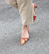 Peonia - Cotton slingback