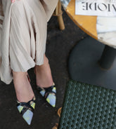 Peonia - Cotton slingback