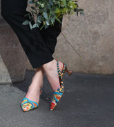 Peonia - Cotton slingback