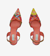 Peonia - Slingback in cotone