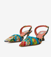 Peonia - Cotton slingback