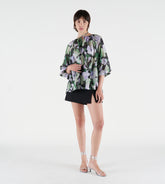 Lolita - Blusa manica raglan in seta