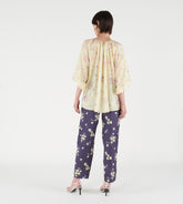 Lolita - Blusa manica raglan in seta