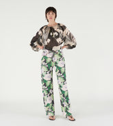 Lolita - Blusa manica raglan in seta/lurex