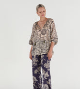 Lolita - Blusa manica raglan in seta/lurex Lolita - Blusa manica raglan in seta/lurex