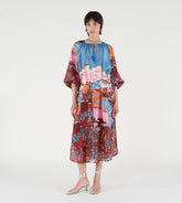 Lola - Abito caftano in seta