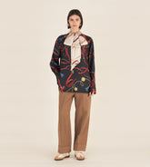 Dafne - Scarf blouse