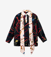 Dafne - Blusa con sciarpa 