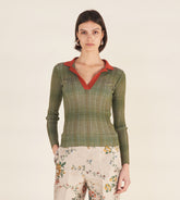 Luisa - Ribbed henley sweater Luisa - Ribbed henley sweater