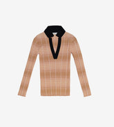 Luisa - Ribbed henley sweater Luisa - Ribbed henley sweater