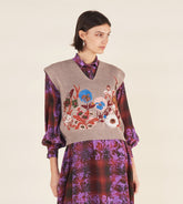 Tony - Embroidered gilet