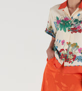 Cora - Camicia maniche corte in seta