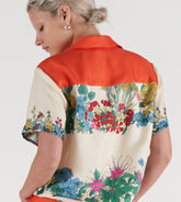 Cora - Camicia maniche corte in seta