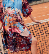 Lola - Abito caftano in seta